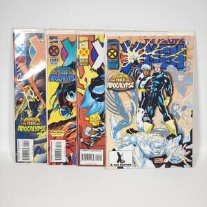 4 Book Lot The Amazing X-Men #1-4 Set Age of Apocalypse | VG+ B&B (Marvel 1995)